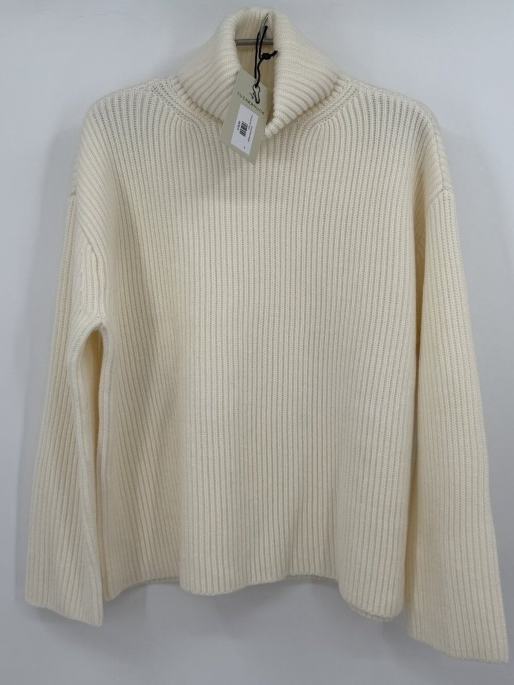 Tuckernuck Winter White 100% Wool Laurel Turtleneck Sweater size XS NWT